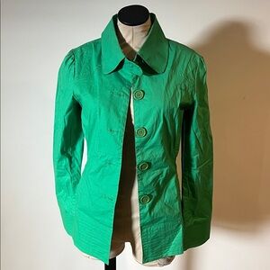 O’Neill Vibrant Green Button-Up Jacket
